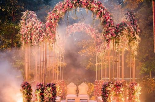 Grand wedding setup